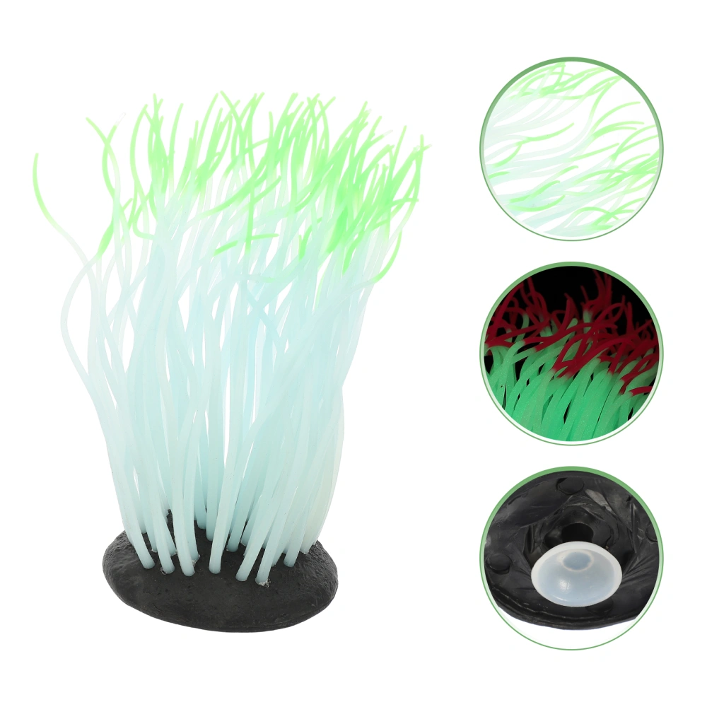 Simulation Anemone Silicone Luminous Sea Anemone Ornament Aquarium Decoration