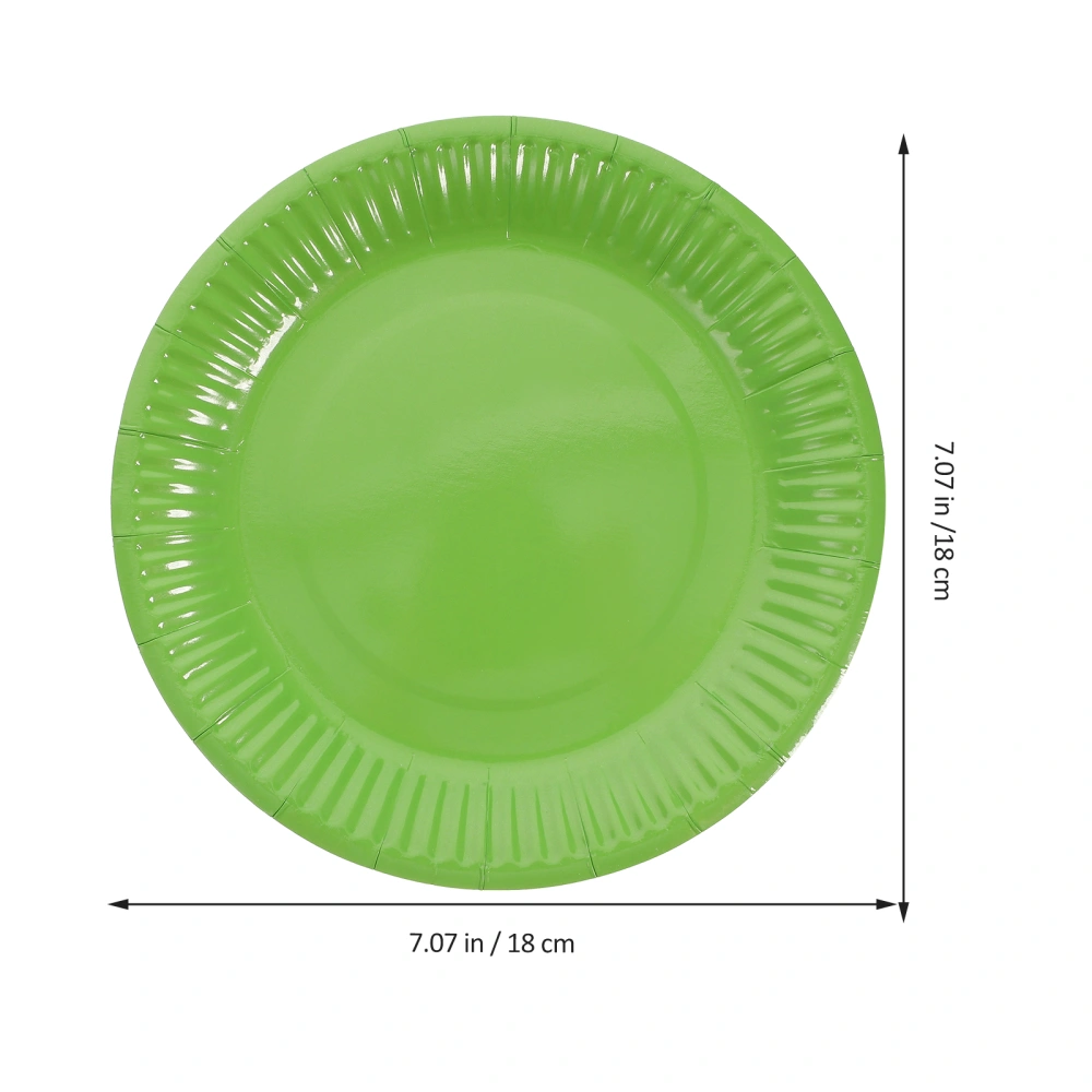 20Pcs Unique Party Plates Round Dessert Plates Green Color Plates Party Party for Party