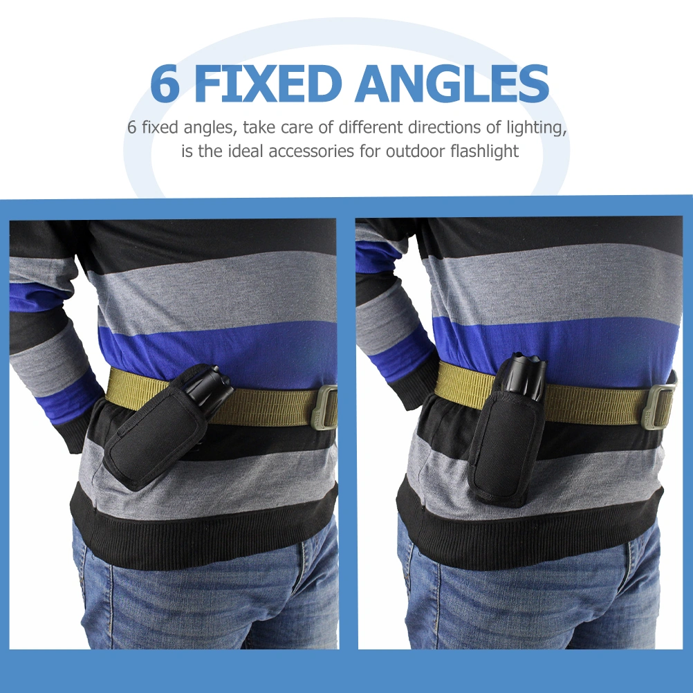 Duty Belt Flashlight Holster Duty Belt Torch Storage Bag Flashlight Belt Bag Rotary Flashlight Holster