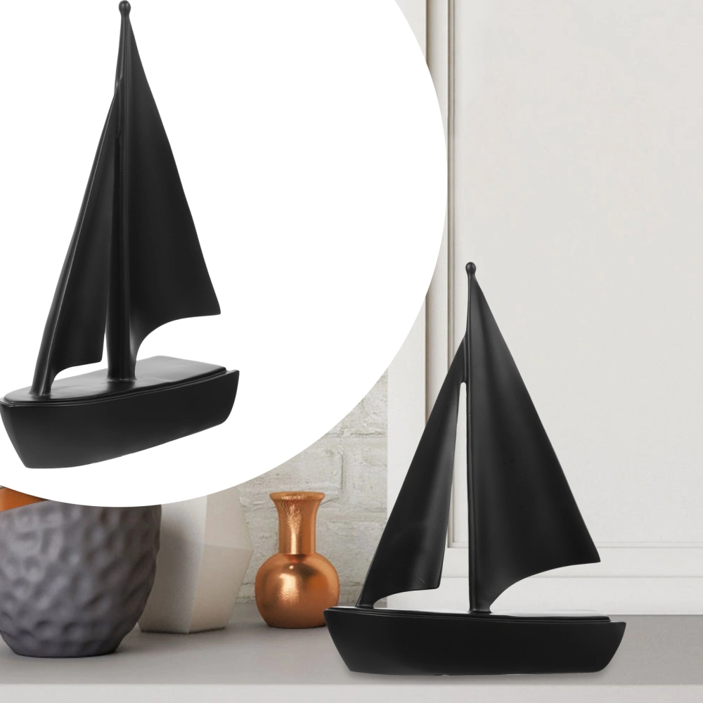 Resin Sailboat Home Office Sailboat Decor Desktop Resin Sailboat Ornament