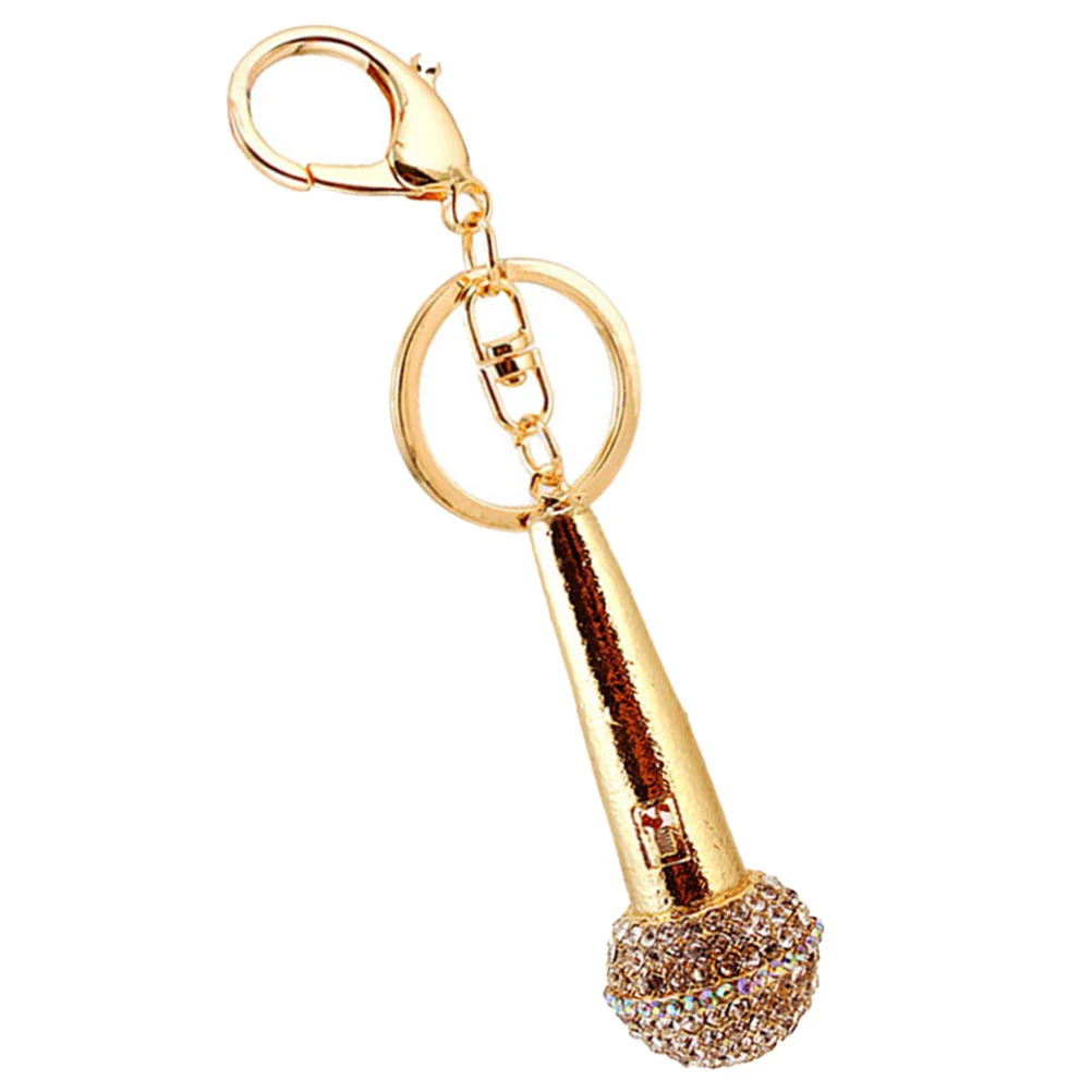 Microphone Shape Key Chain Hanger Key Chain Hanging Ornament Key Pendant