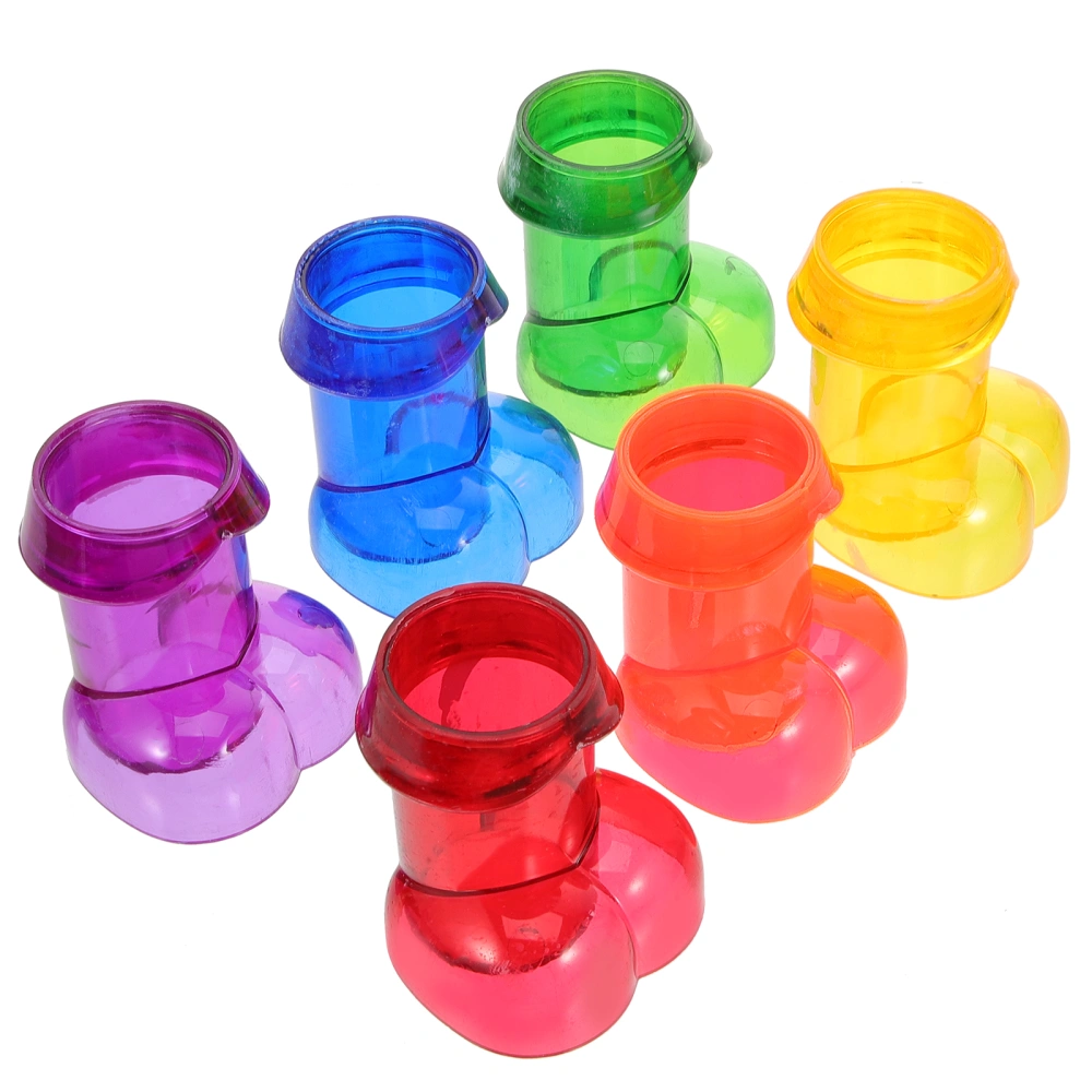 6Pcs Whiskey Wine Champagne Cups Funny Shaped Cup Bachelor Party Home Bar Supplies