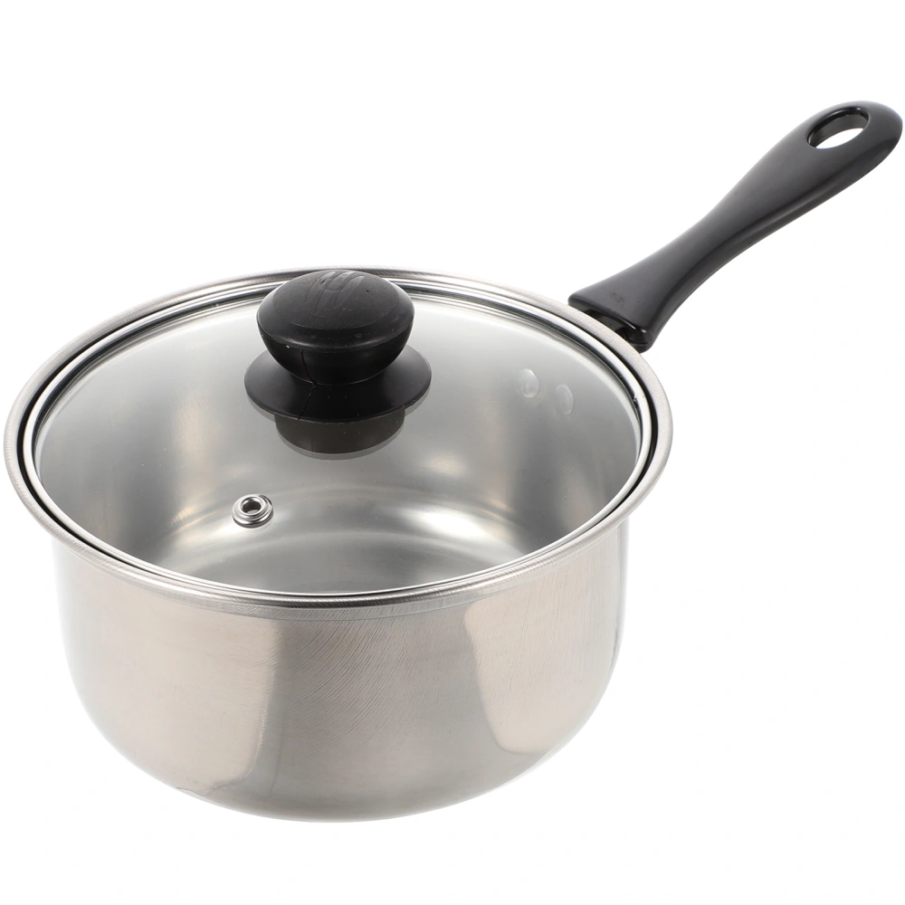 Stainless Steel Soup Pot Deep Skillet Pot Cooking Pot Heat Resistant Stewing Pot Milk Pot