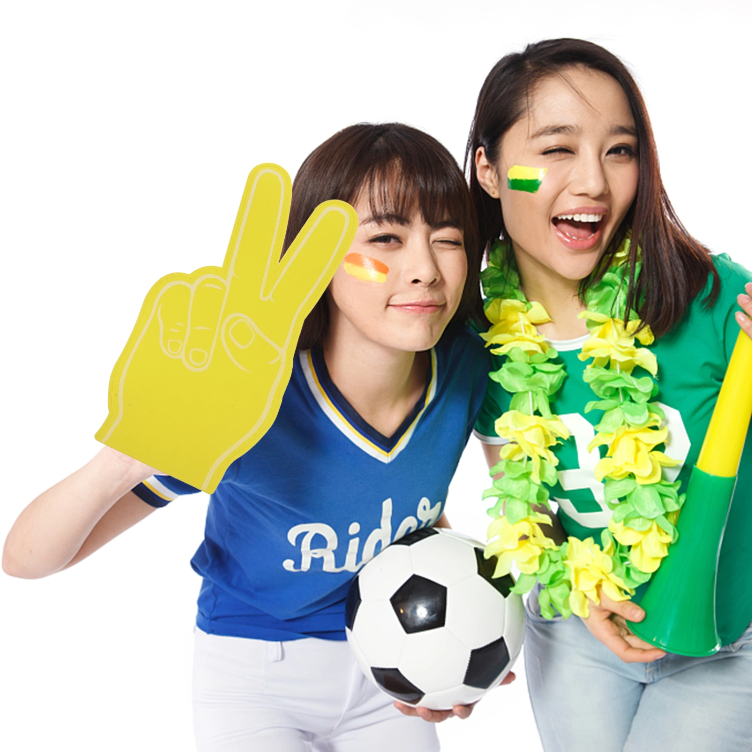 3Pcs Foam Finger Hand Cheerleading Pompom EVA Foam Hand Glove for Sports Meeting