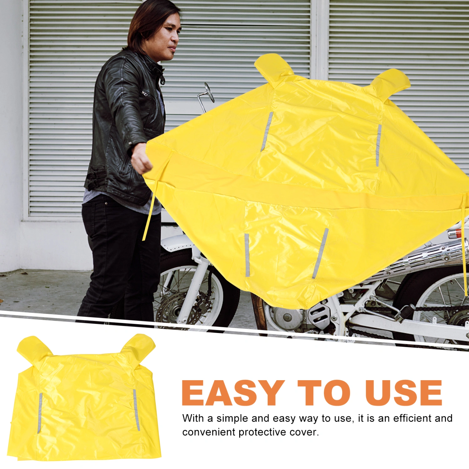 Motorcycle Cover Universal Rain-proof Cover Electric Bike Coat Sun Protection Motorcycle Cover