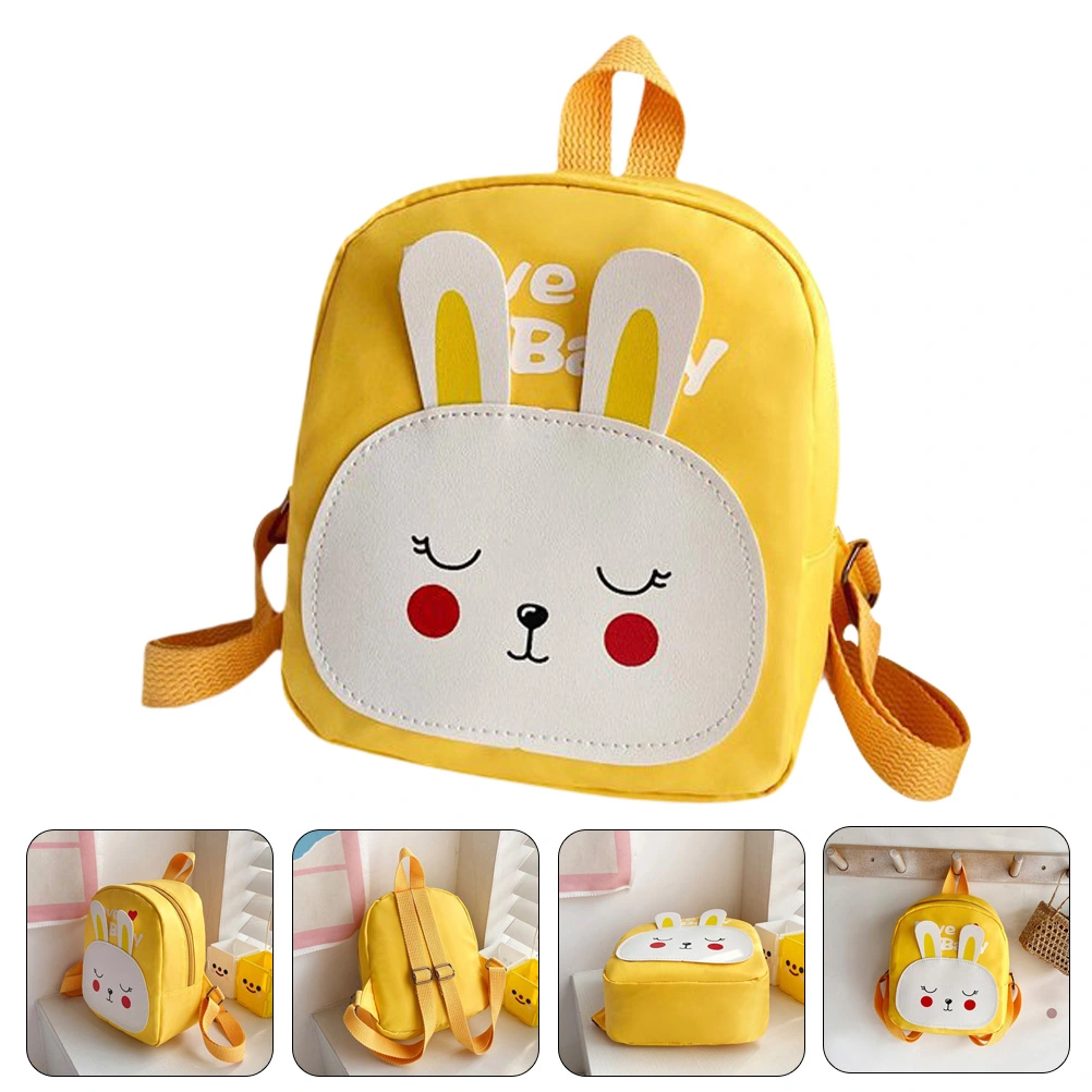 Adorable Student Schoolbag Lovely Rabbit Pattern Backpack Wear-resistant Nylon Schoolbag Study Supply