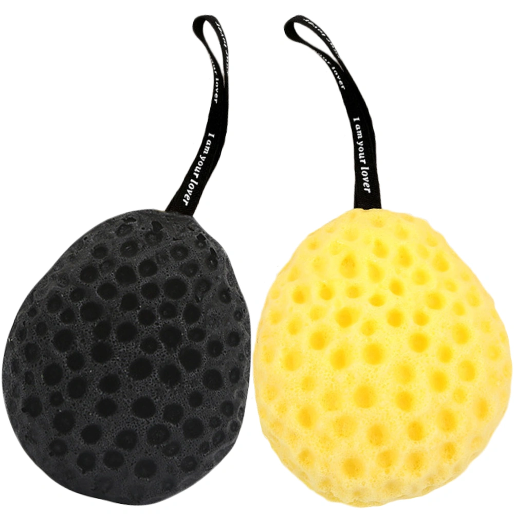 2pcs Bathroom Use Honeycomb Shower Sponge Bathing Balls Super Soft Bathing Sponge Reusable Body Wash Ball