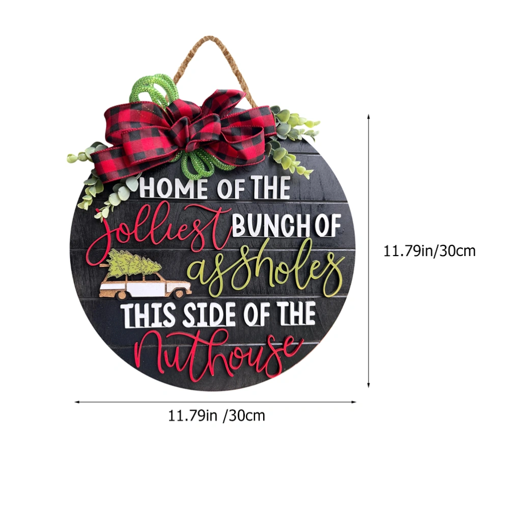 Christmas Door Sign Hanging Christmas Sign Front Door Christmas Sign Decorative Christmas Sign