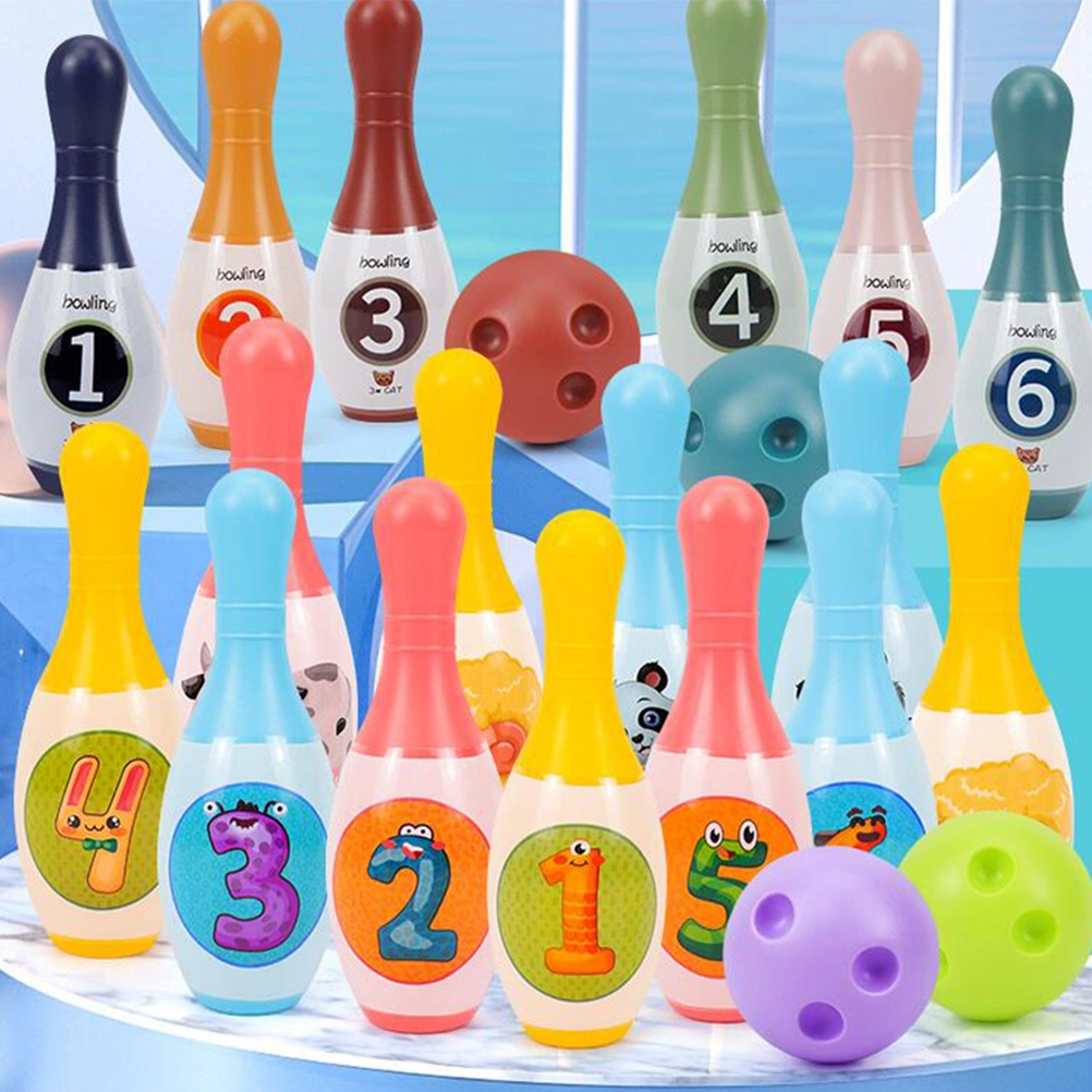 1 Set Children Bowling Toys Kids Bowling Pin Bowling Ball Set Indoor Outdoor Games Toys