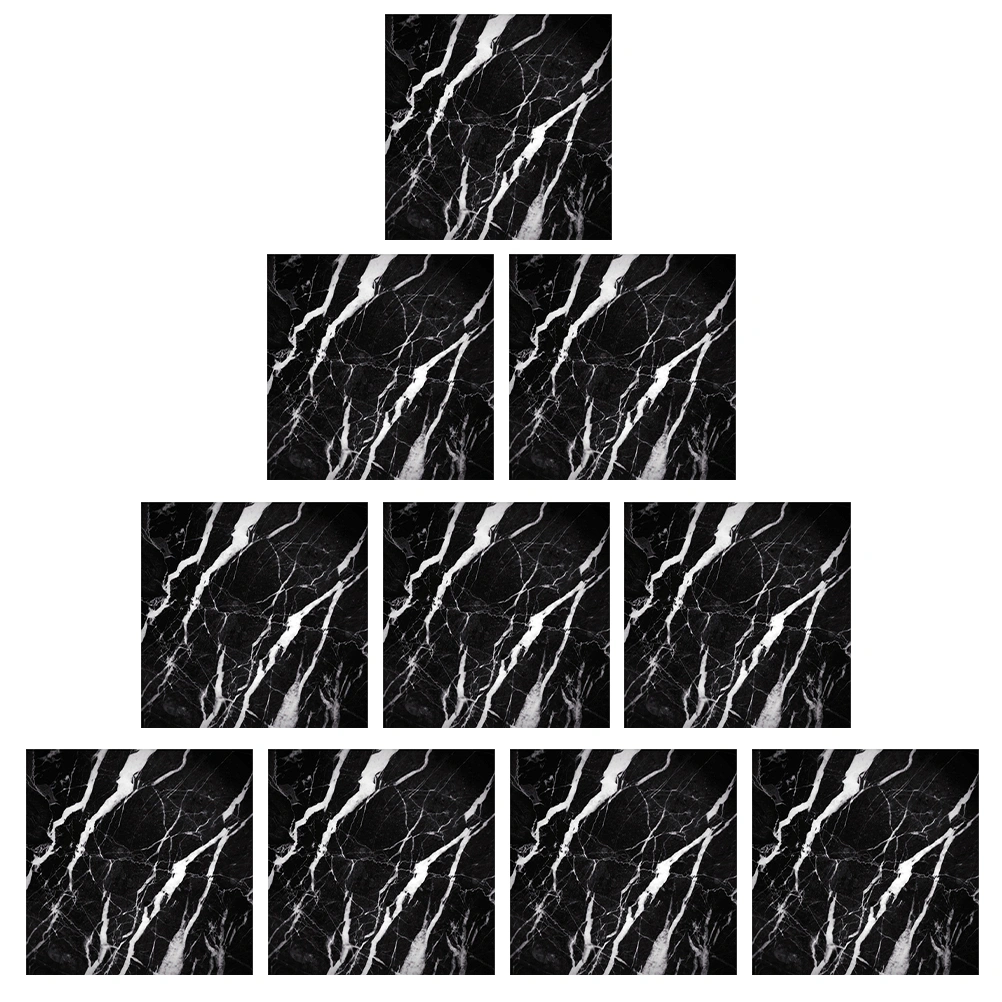 10pcs  Peel and Stick Tiles Wall Decals Bathroom Kitchen Decorative Wall Tile Decals