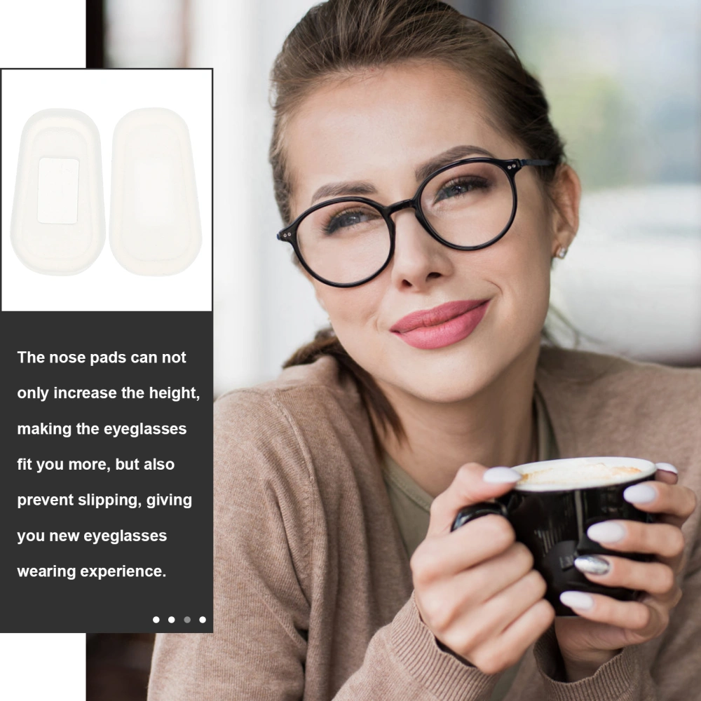 12 Pairs of Eyeglass Nose Pads Silicone Nose Pads Glasses Protectors Anti-slip Glasses Nose Pads