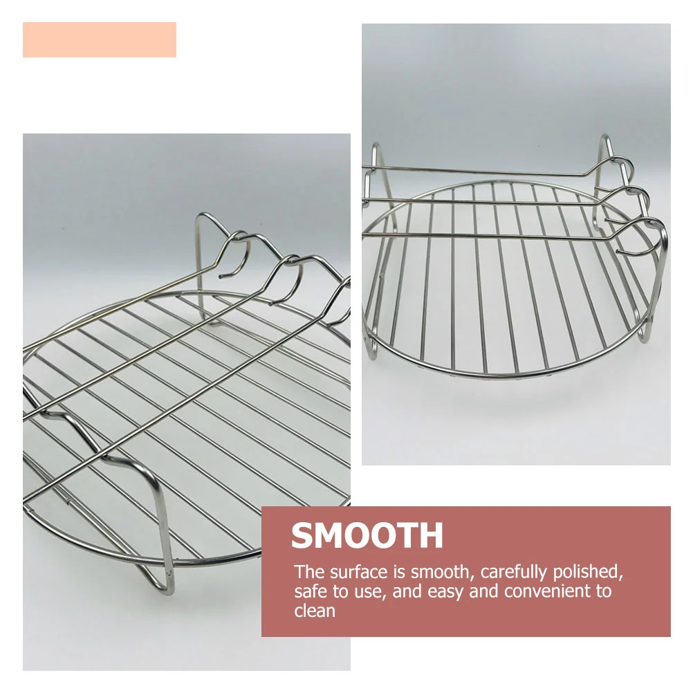 Air Fryer Grilled Rack Stainless Steel Steam Rack Convenient Toast Rack Air Fryer Accessories