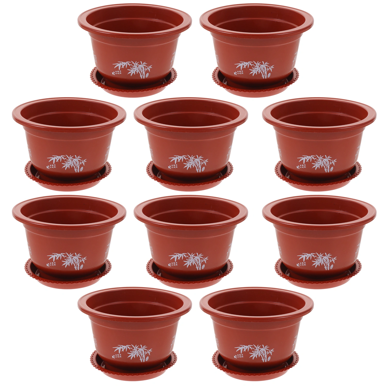 10pcs Round Flower Planting Pot Nursery Planter Pot Household Flower Pots Plant Pots