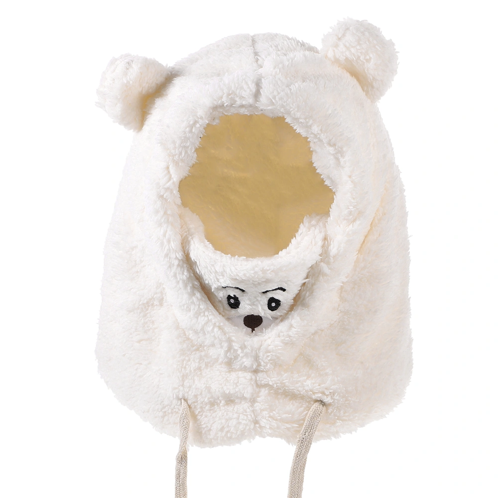 Plush Hat Warm Hat Funny Stuffed Animal Bear Hat Winter Hat with Mask for Women Girls