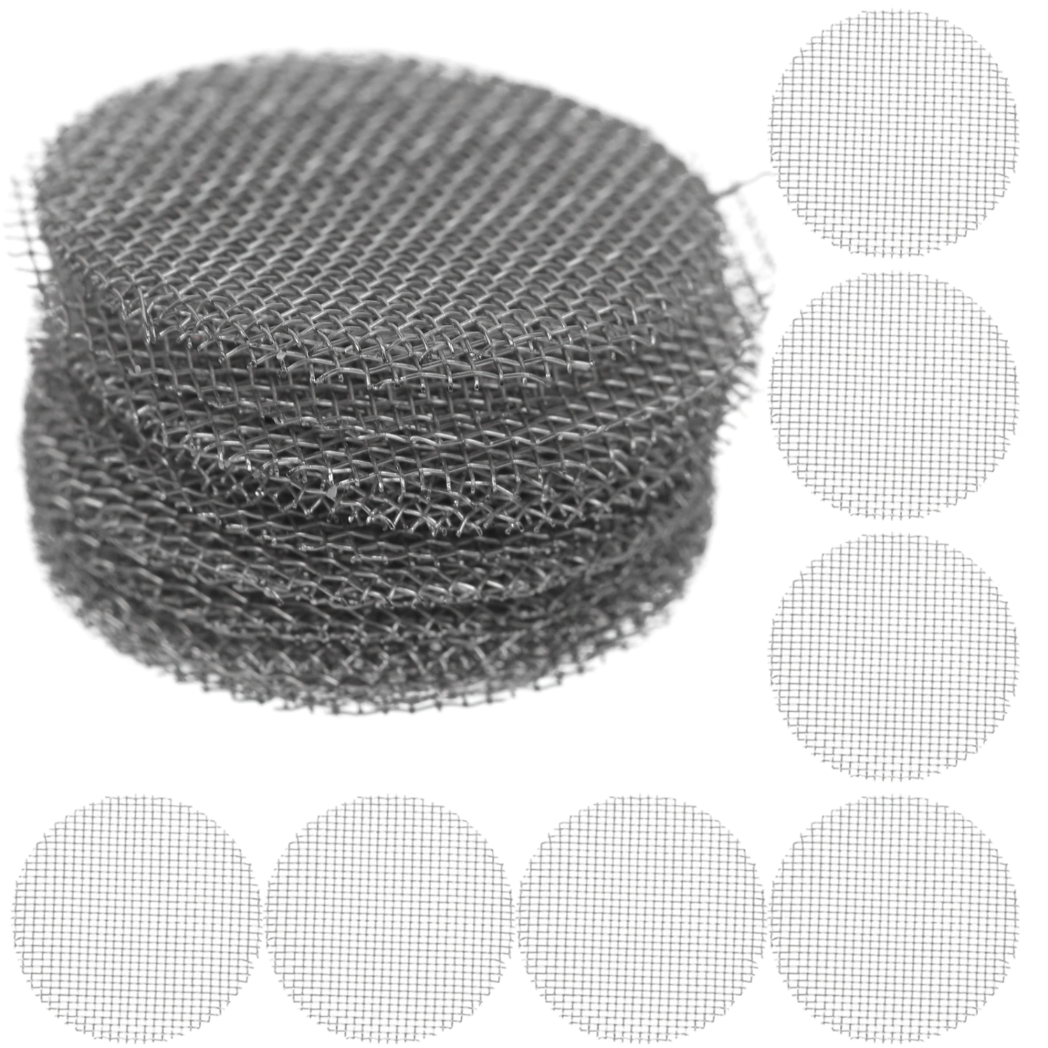 500Pcs Replaceable Pipe Screens Household Pipe Filters Professional Pipe Nets Pipe Supply