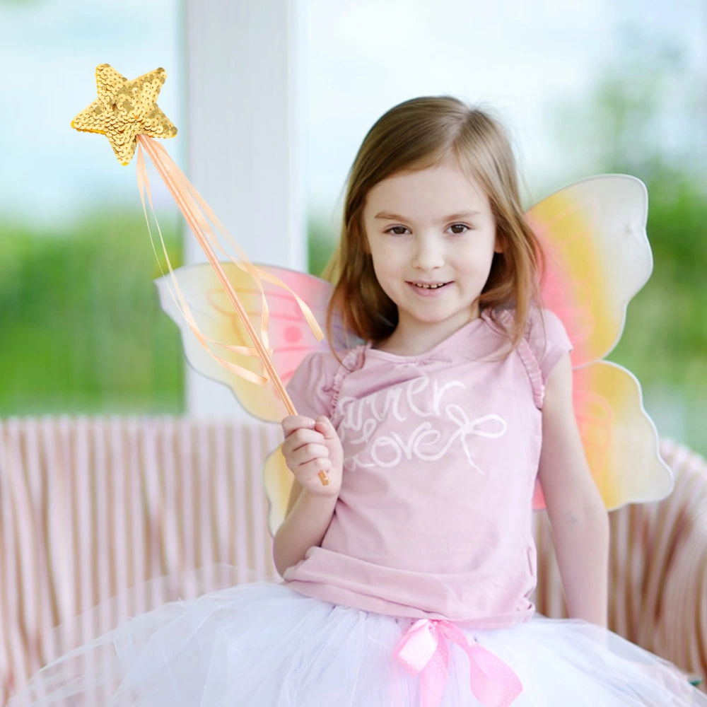 3Pcs Kids Fairy Wands Star Shape Fairy Sticks Decorative Fairy Wands Children Fairy Wands Party Decors