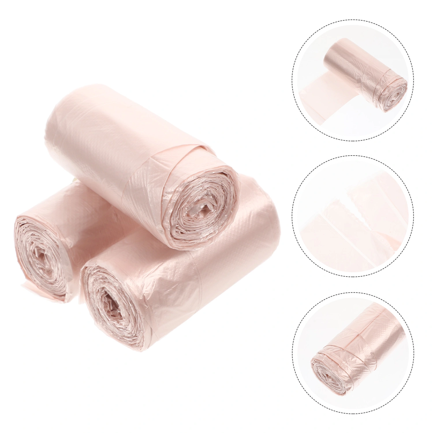 3 Rolls of Convenient Rubbish Bags Useful Garbage Bags Disposable Trash Containers Outdoor Trash Bags