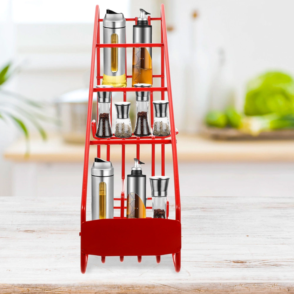 Iron Syrup Bottle Storage Rack Storage Organizer Kitchen Desktop Storage Rack Home Supplies