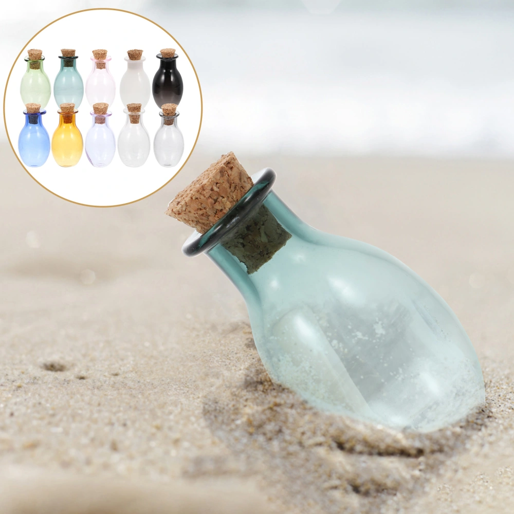 10pcs Mini Wishing Bottles With Wood Cork Mini Wish Bottles Tiny Wishing Bottles