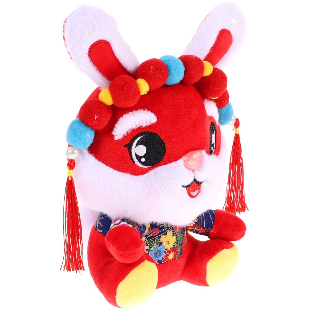 Year Of The Rabbit Doll Chinese Style Rabbit Doll Children Rabbit Stuffed Animal