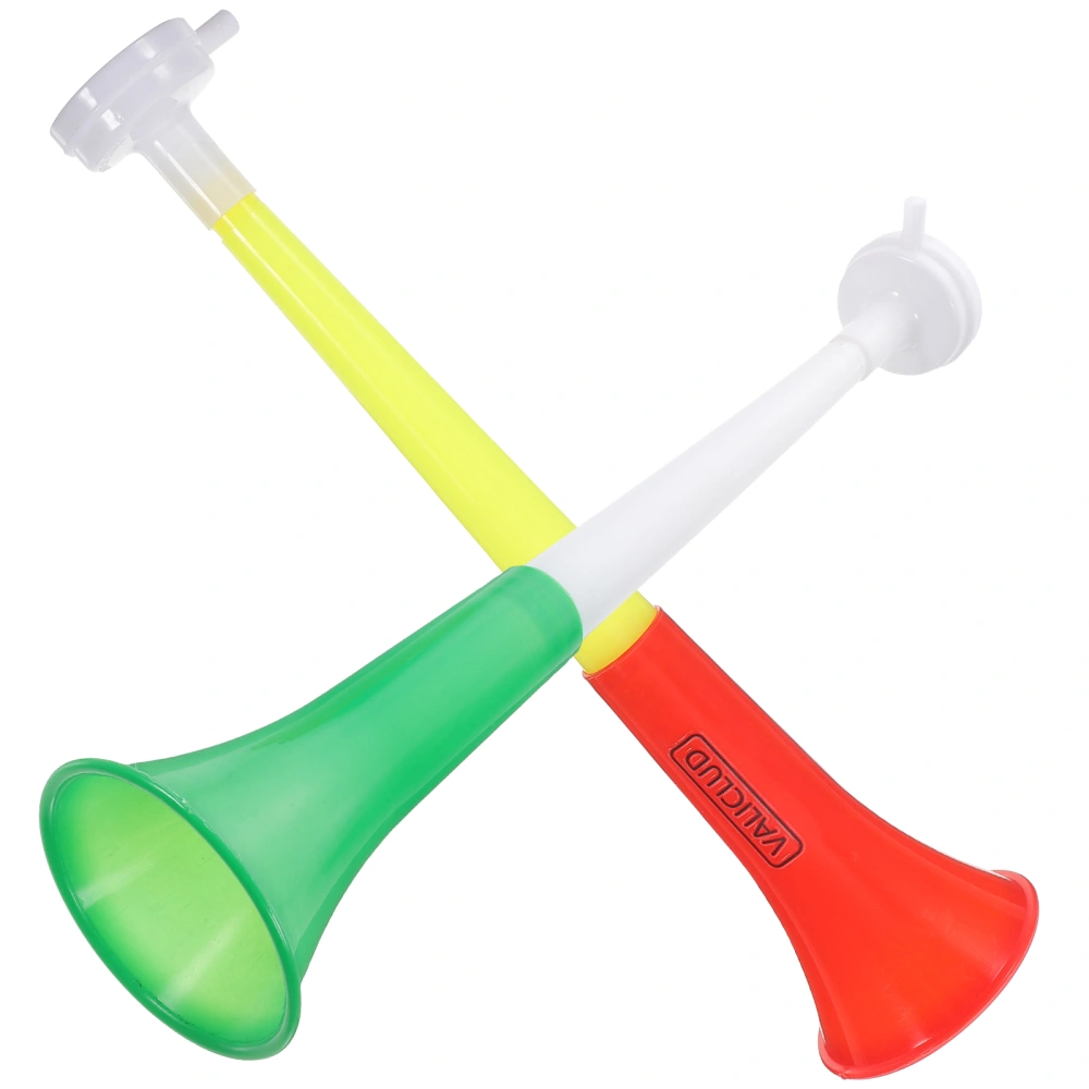 2Pcs Soccer Trumpet Toy Noise Maker Toy Football Horn Toy Telescopic Cheering Horn Party Prop