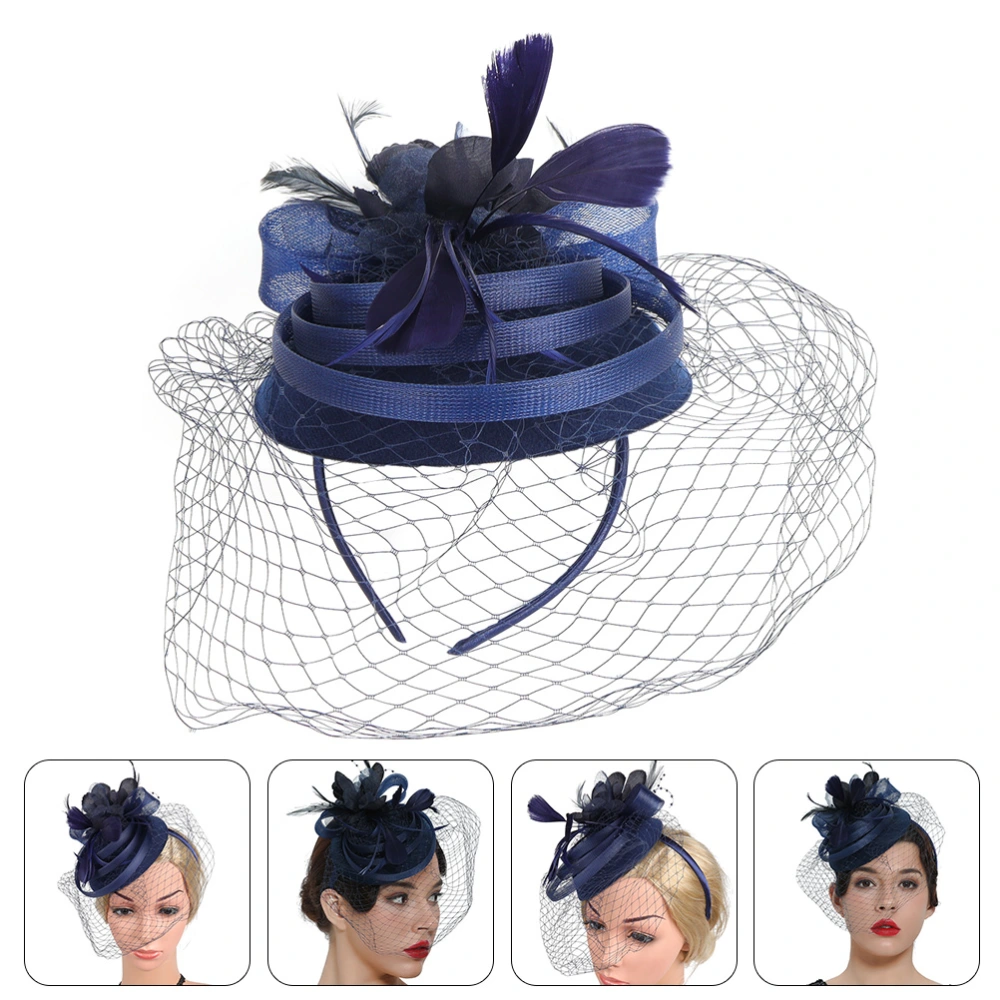 Tea Party Fascinator Hat Headband Hat Clip Plume Fascinator Tea Party Hair Accessory