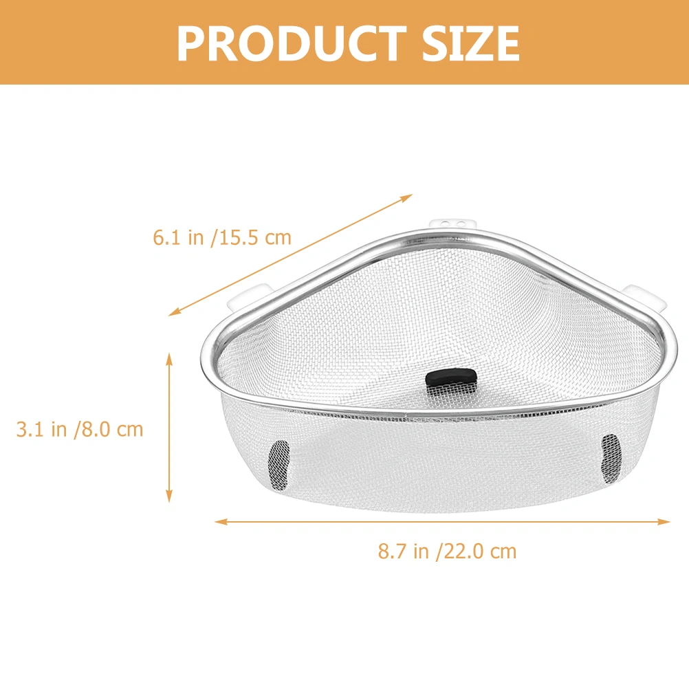 Kitchen Triangle Sink Strainer Corner Sink Strainer Multifunction Sink Drain Strainer