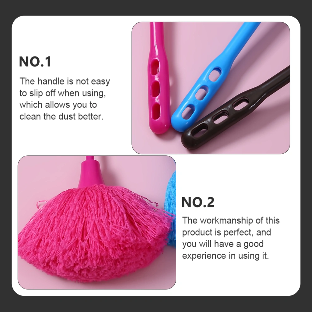 2pcs Household Duster with Handle Handheld Duster Reusable Cleaning Tools