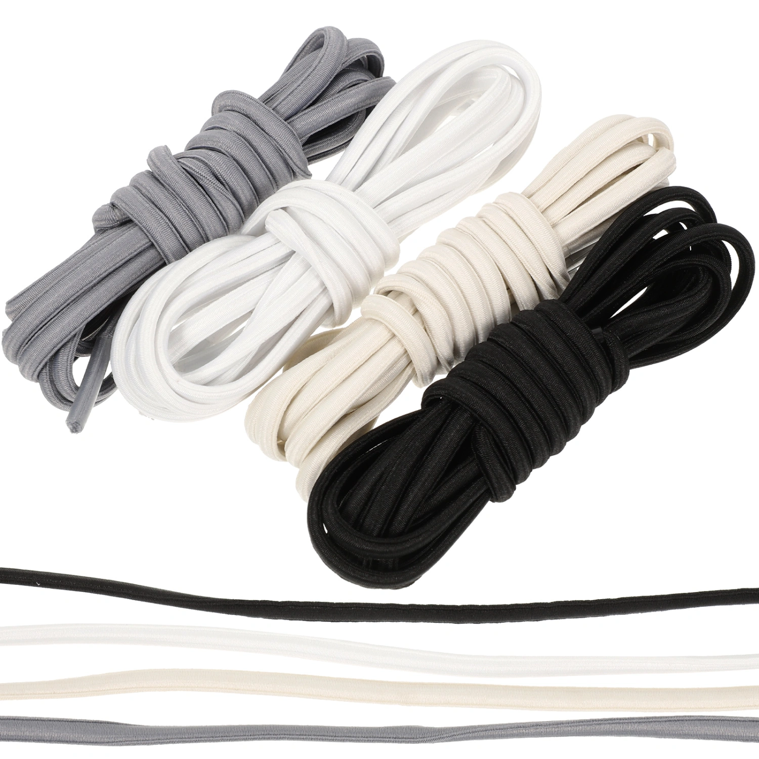 4 Pairs Sneakers Shoelaces No Tie Sports Shoelaces Tieless Shoelaces for Adults