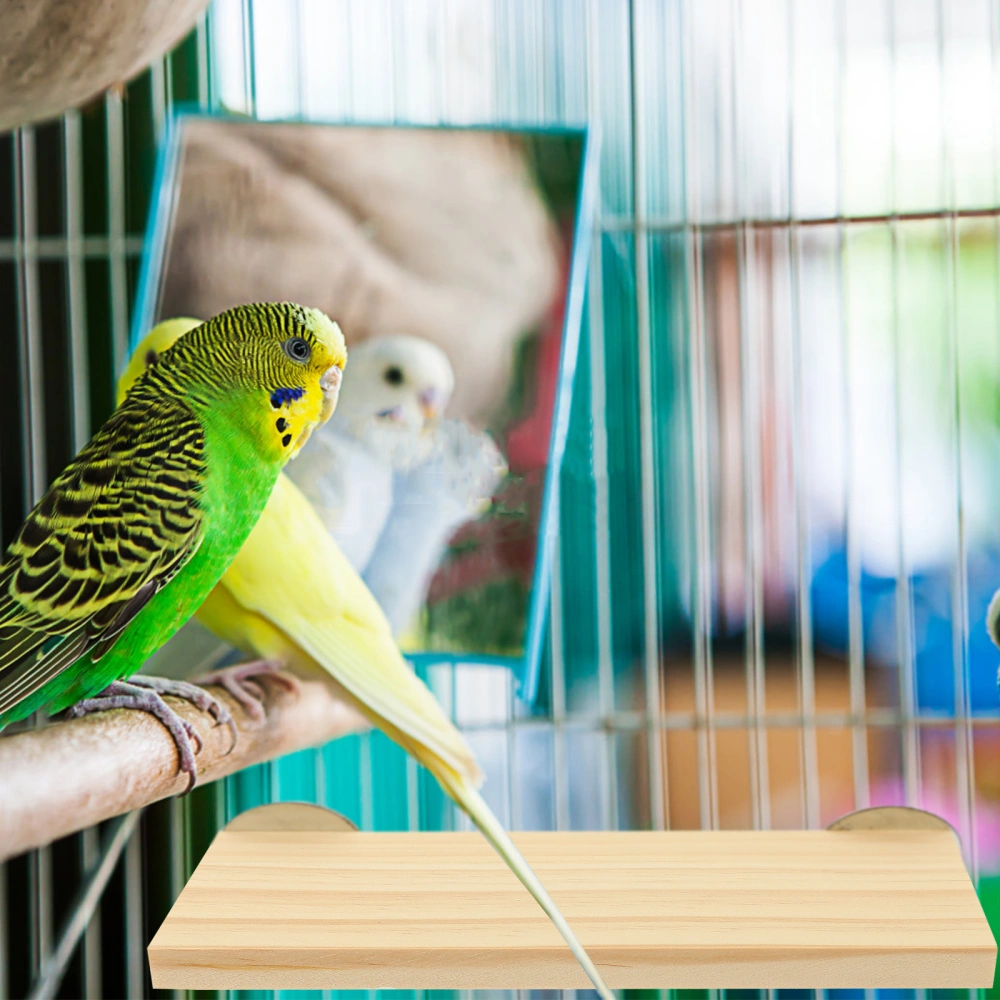 Wooden Bird Perch Platform Bird Training Platform Parrot Standing Wood Perch