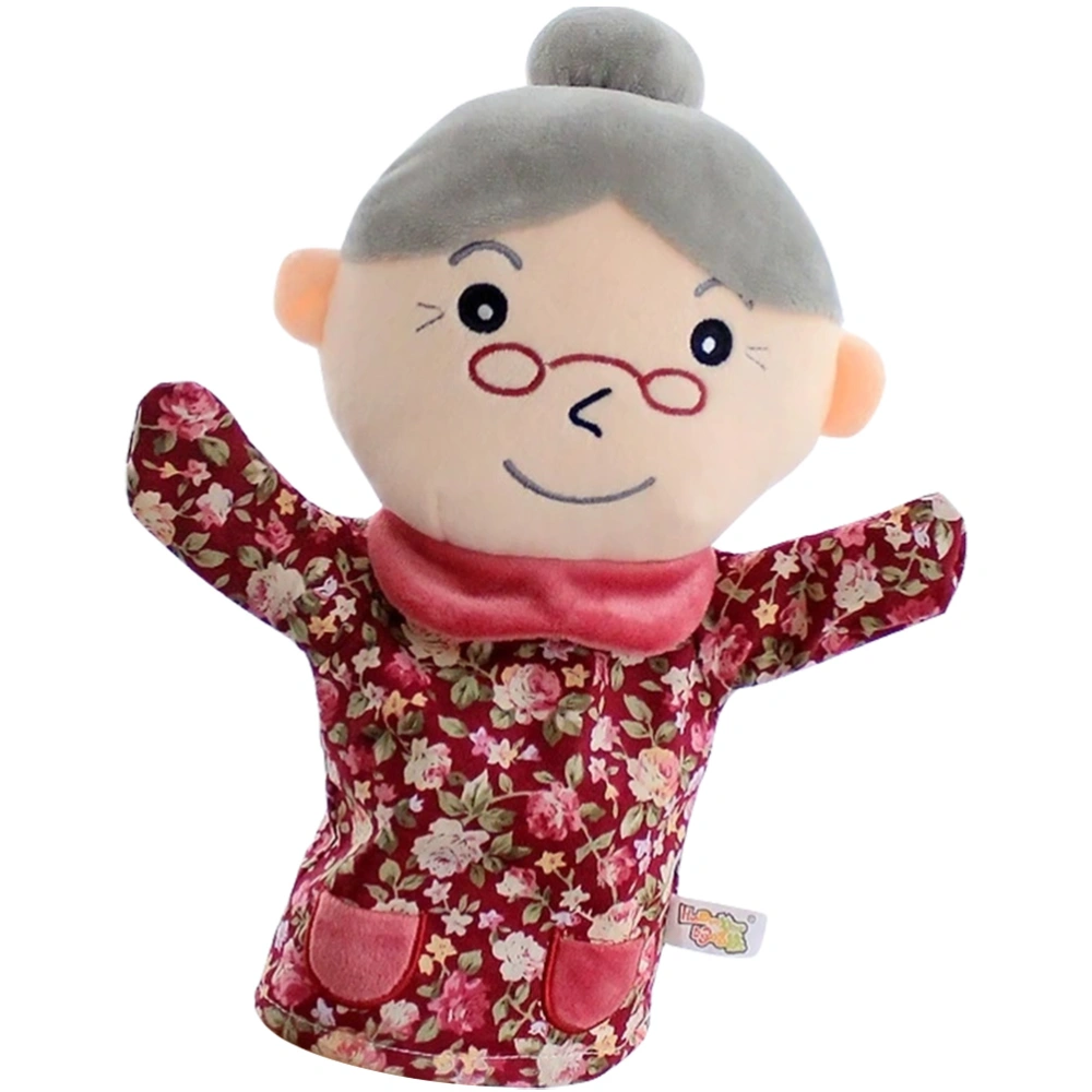 Hand Puppet Plaything Funny Kids Puppet Toy Family Member Role Play Hand Puppet (Grandmother)