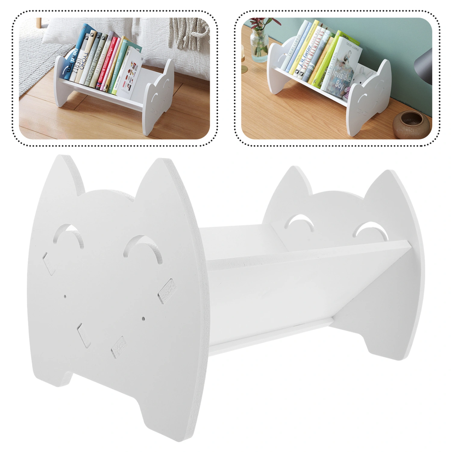 Desktop Small Bookend Desk Book Shelf Children Book Holder Multi-function Book Storage Holder