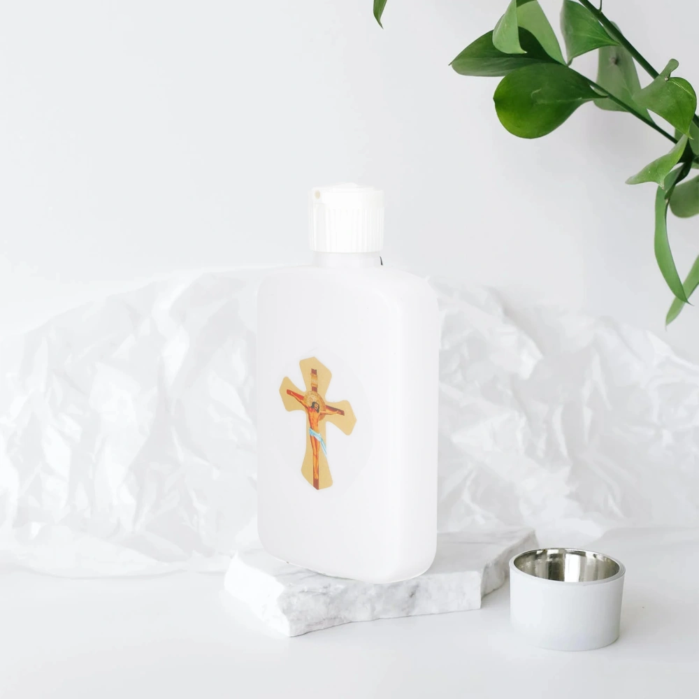 6pcs Empty Holy Water Bottles Catholic Christian Holy Water Bottle Cross Container