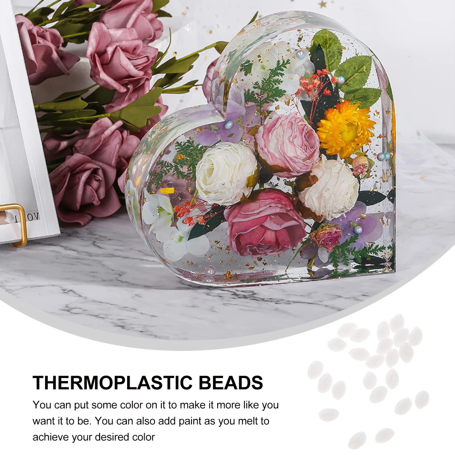 1 Bag of Polymorphs Plastic Pellets Thermoplastic Beads Pellets Mold-Able Pellets Moldable Plastic Pellets