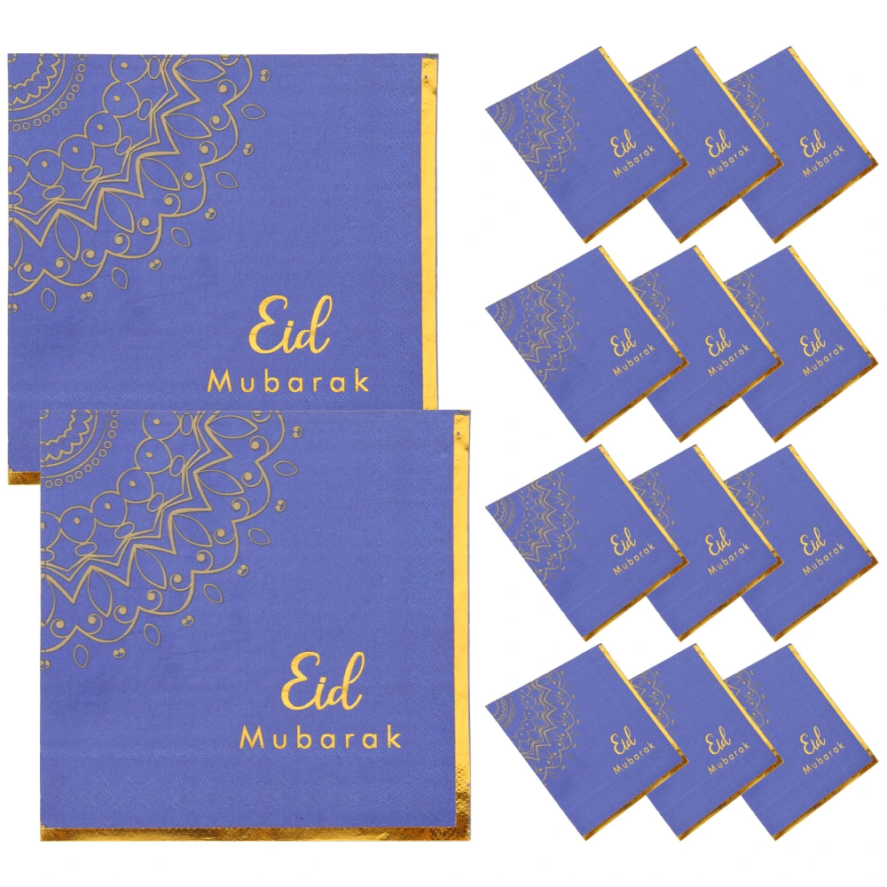 32pcs Eid Party Use Tissue Festival Party Tabletop Decorative Tissue Multi-functional Paper Napkin