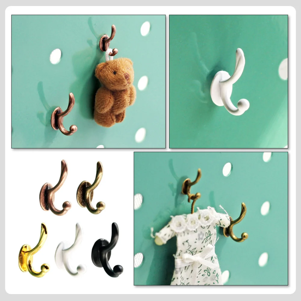 5Pcs Mini House Hooks Simulated Mini Hooks Mini House Wall Hangers Tiny Clothing Hooks