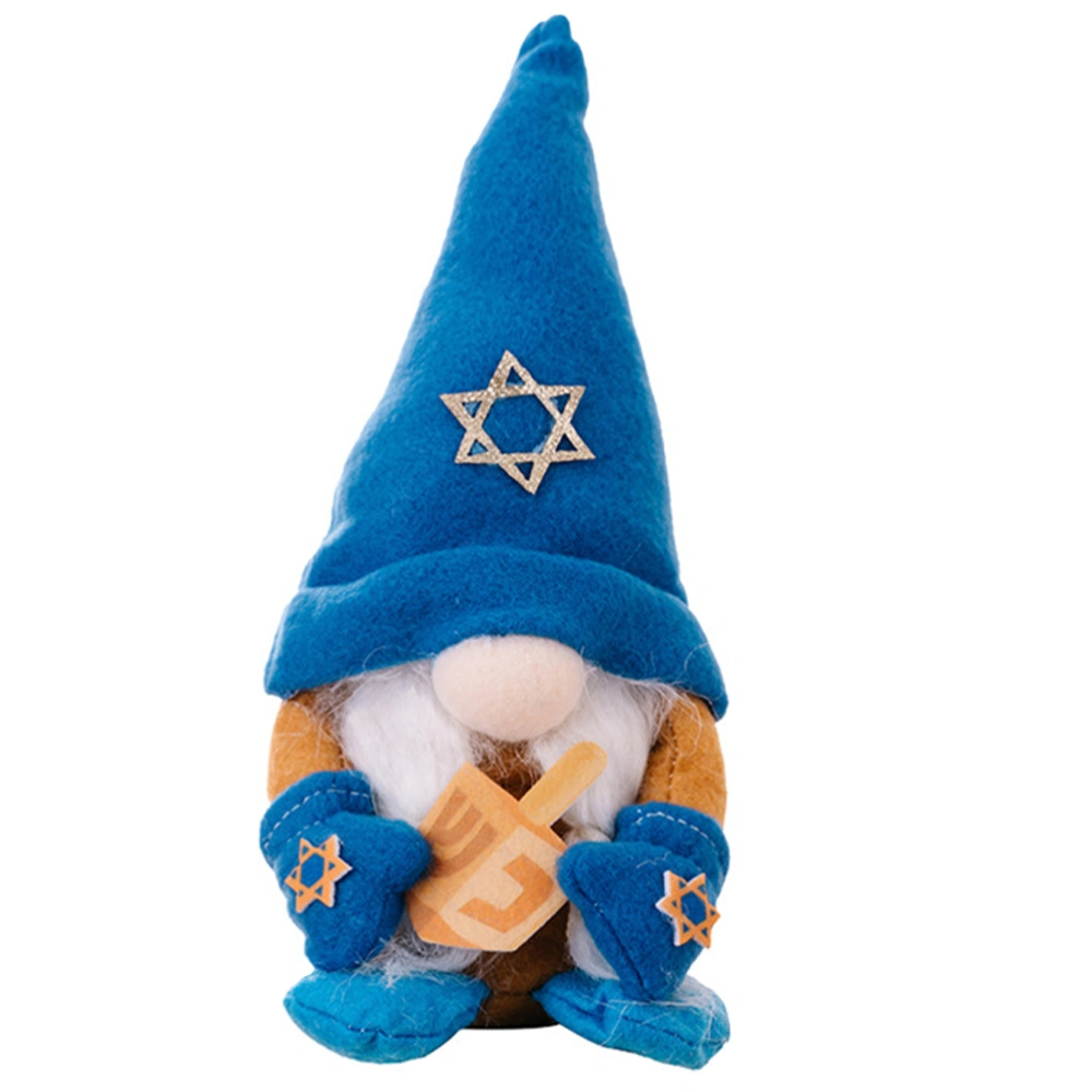 Festival Gnome Lovely Hanukkah Gnome Doll Holiday Stuffed Gnome Home Decoration