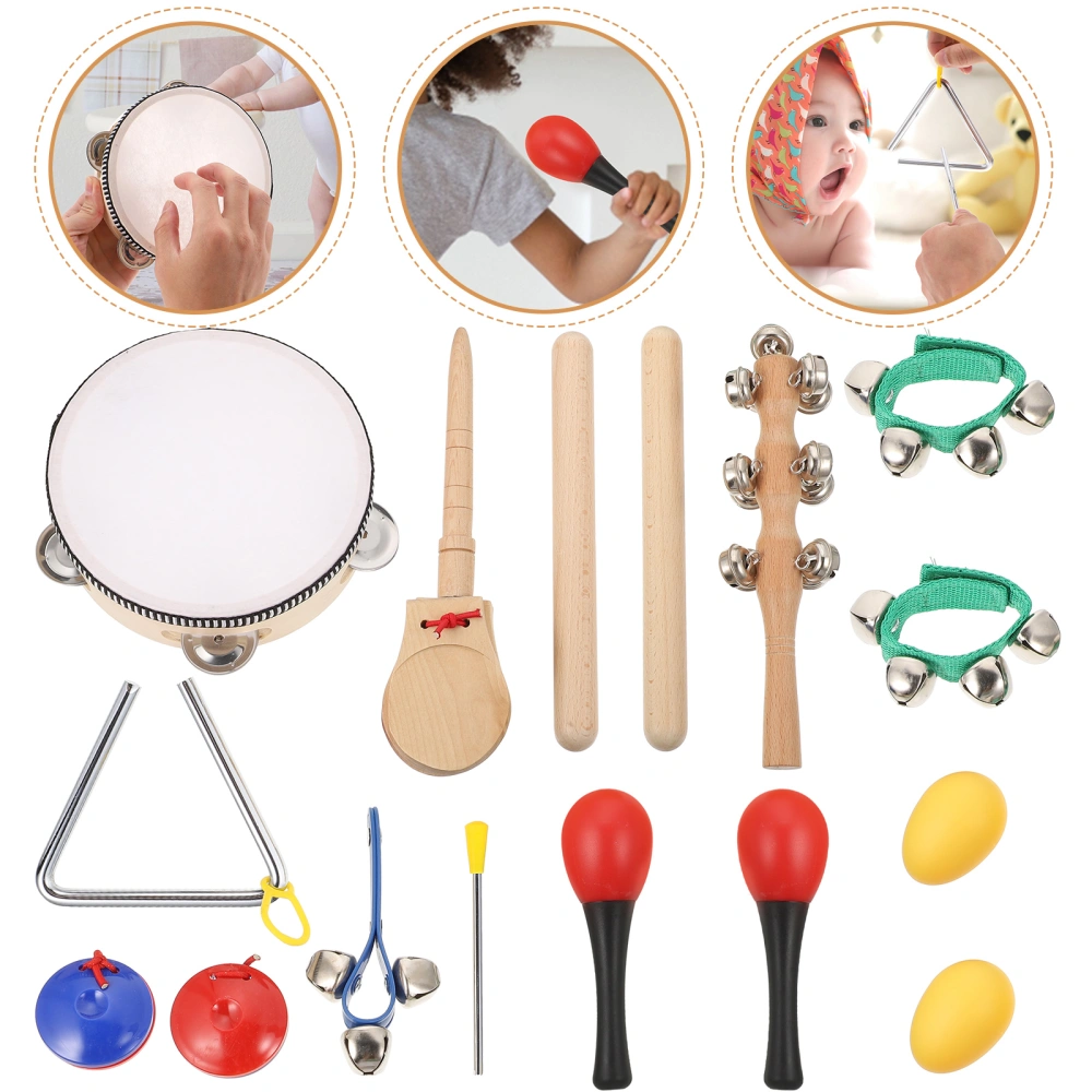 1 Set of Percussion Instruments Kit Percussion Instruments Kids Learning Toy Children Musical Toy