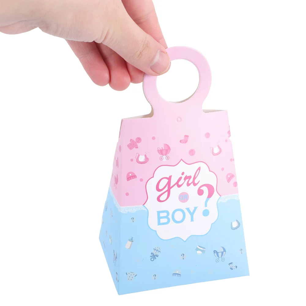 24pcs Small Candy Boxes Gender Reveal Party Favors Containers Baby Shower Gift Cases