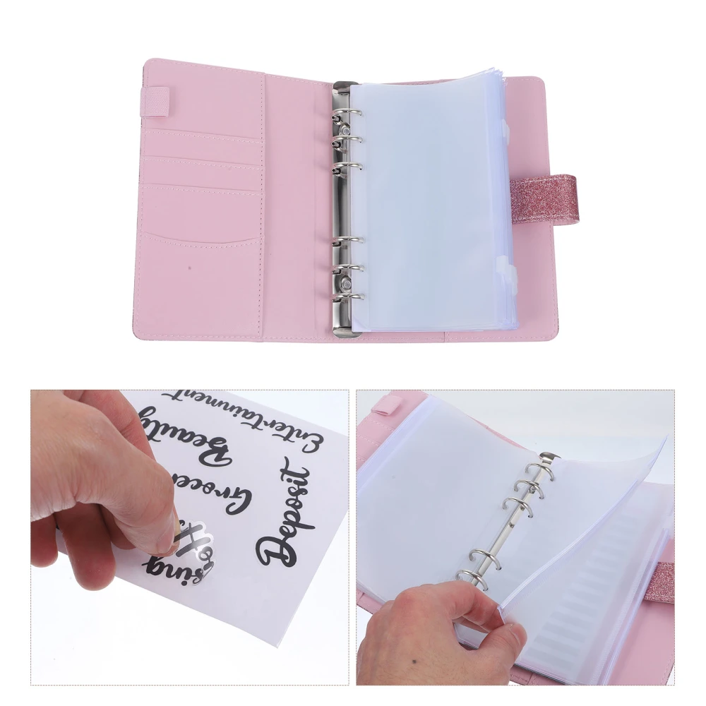 1 Set of Budget Binder Money Saving Planner Organizer Loose-leaf Budgeting Binder