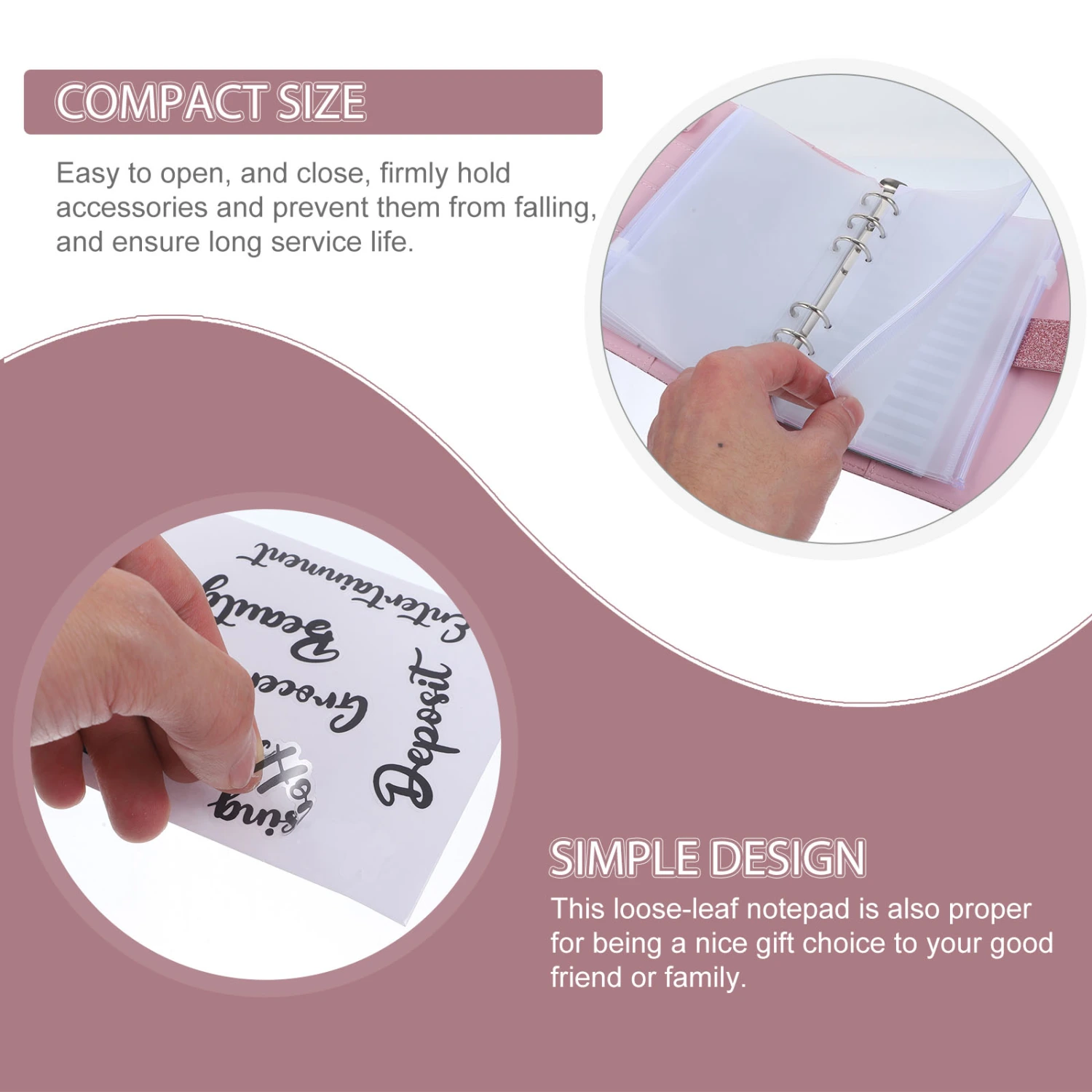 1 Set of Budget Binder Money Saving Planner Organizer Loose-leaf Budgeting Binder