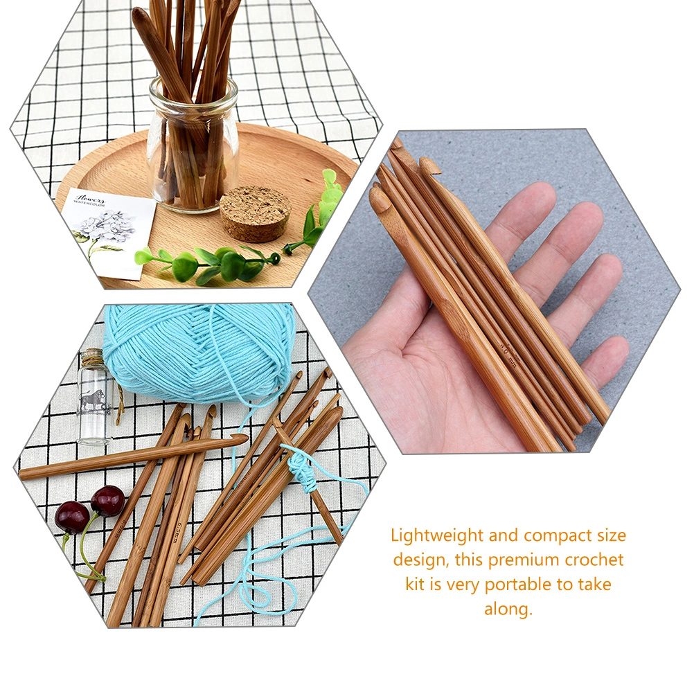 2 Sets of Handheld Crochet Hooks Yarn Craft Crochet Needles Knitting Needles Crochet Hooks for Knitting