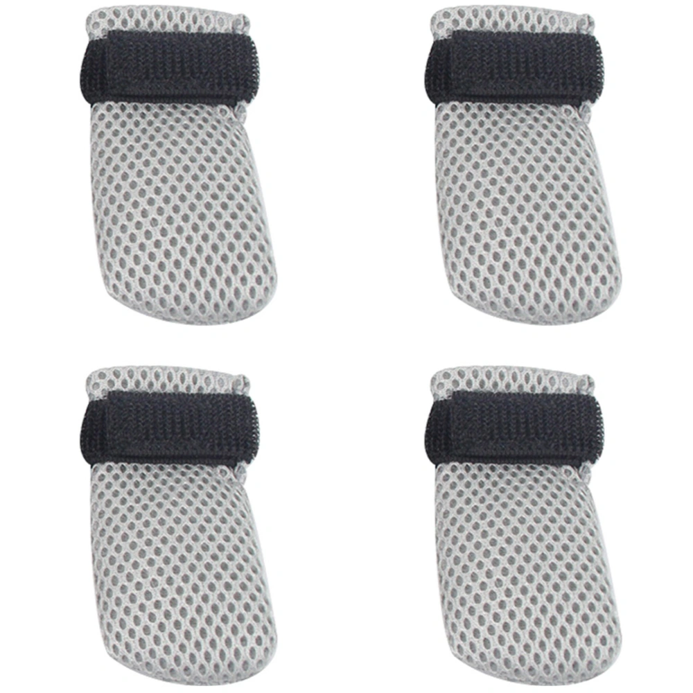 4Pcs Cat Boots Anti-scratch Adjustable Cat Boots Cat Protective Shoes Cat Feet Claw Covers