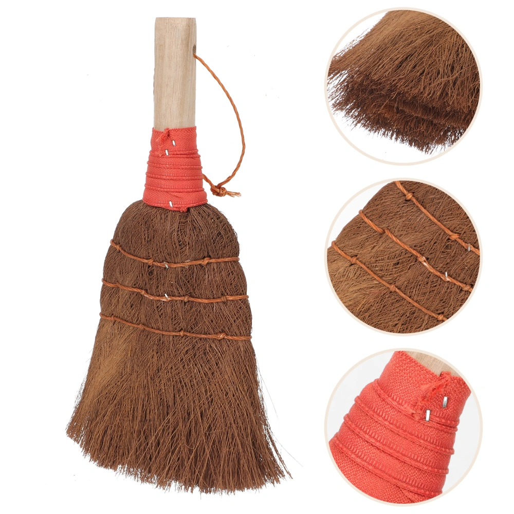 Desktop Palm Fiber Broom Short Handle Dust Brush Small Broom Household Dust Duster