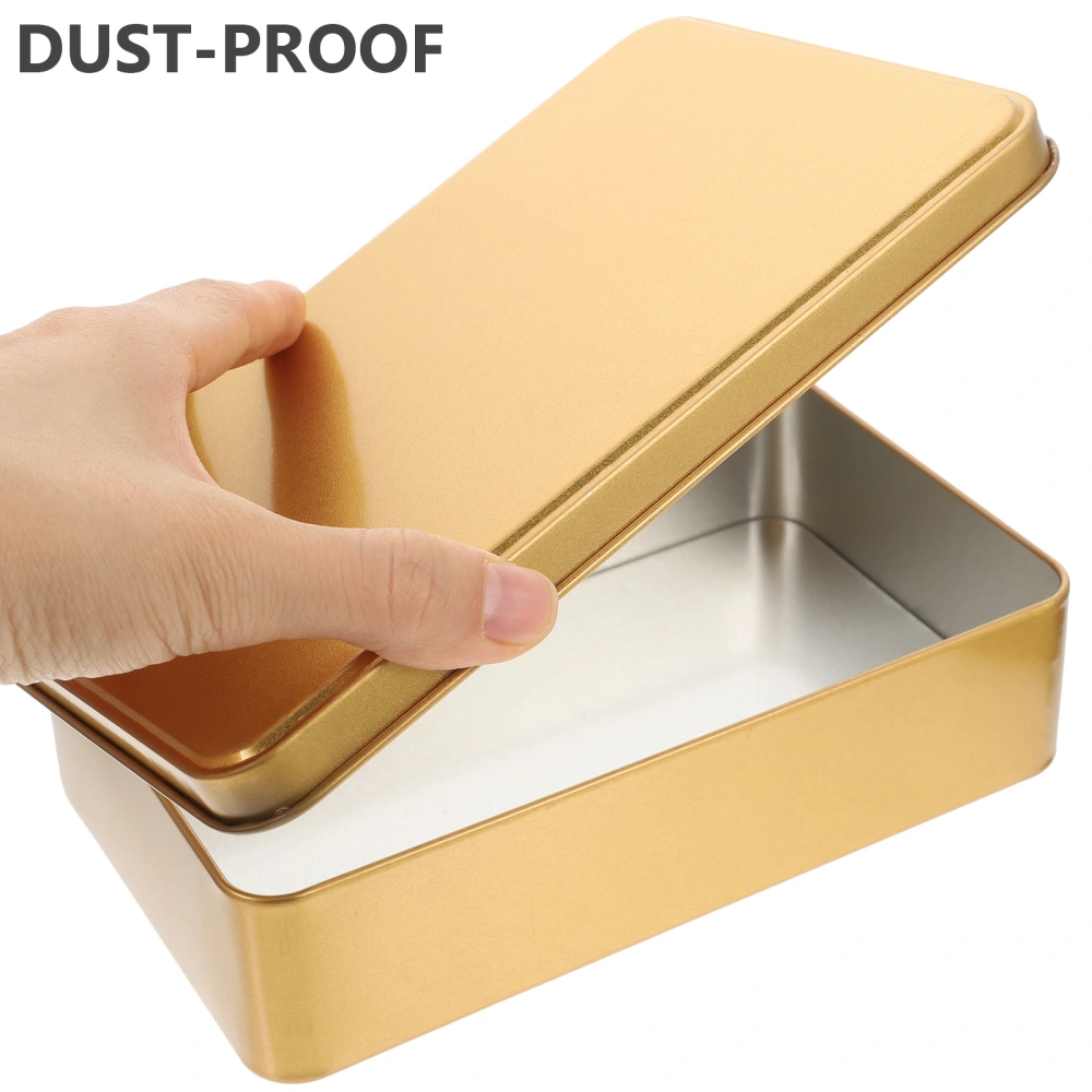 3pcs Small Tin Box Empty Rectangle Tinplate Box Tinplate Containers Tin Box With Lid