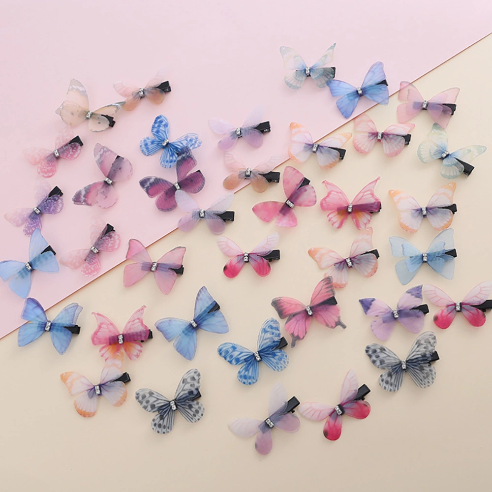 15pcs Mini Butterflies Hair Clips Beautiful Hair Accessories Hair Butterflies Clips