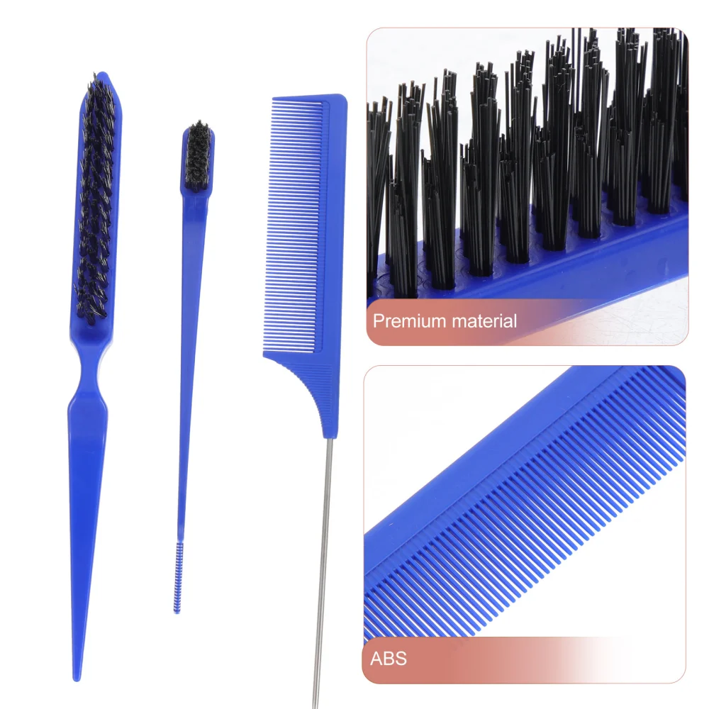 1 Set Hair Comb Multi-use Combs Hair Styling Combs Dual Tip Hair Brushes Three Row Comb