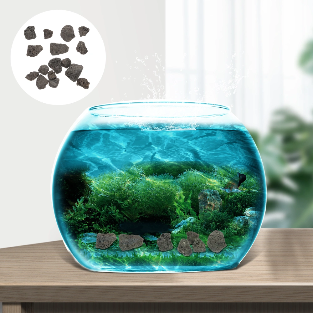 1 Bag Aquarium Decoration Stone Volcanic Rock Fish Tank Decorative Landscaping Rock