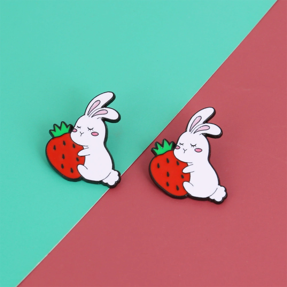 6pcs Cartoon Animal Brooches Rabbit Designs Brooch Pin Clothes Lapel Pin