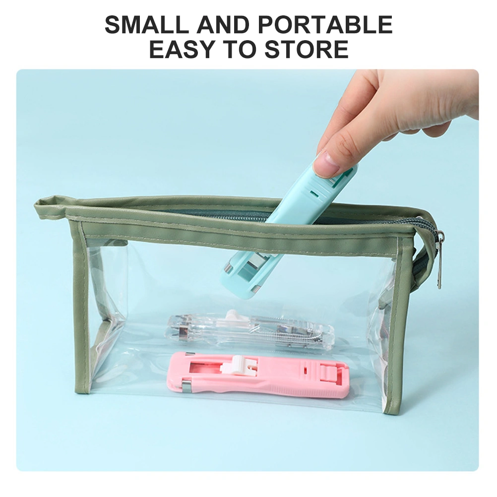 1 Set of Portable Paper Clip Dispensers Bookbinding Stapler Office Stapler Document Stapler